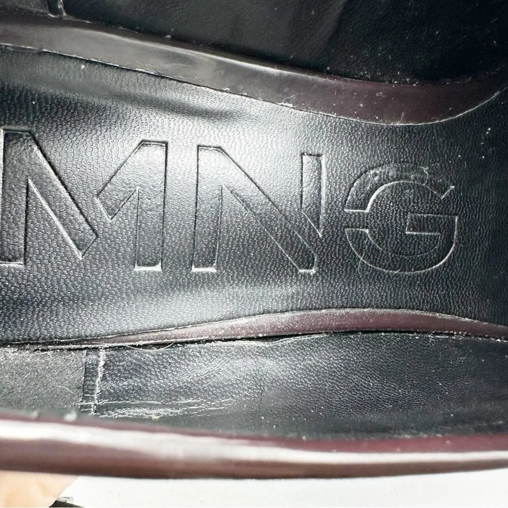 Mango Track Sole Faux Leather Slip-On Loafer with Track‎ Sole Deep Burgundy 7.5 - Picture 11 of 14